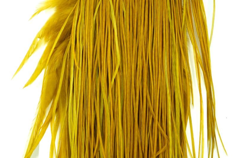 Whiting Bronze Midge Saddle White dyed Golden Olive view 1
