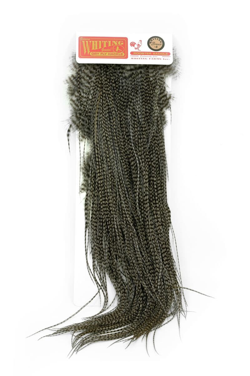 Whiting Silver Saddle Grizzly dyed Dun view 3