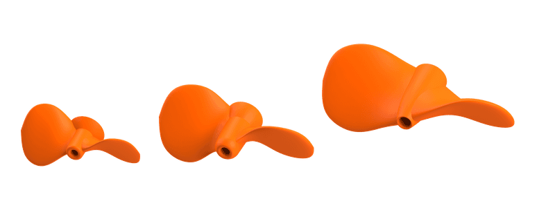 Propellers S (10mm) Orange view 3