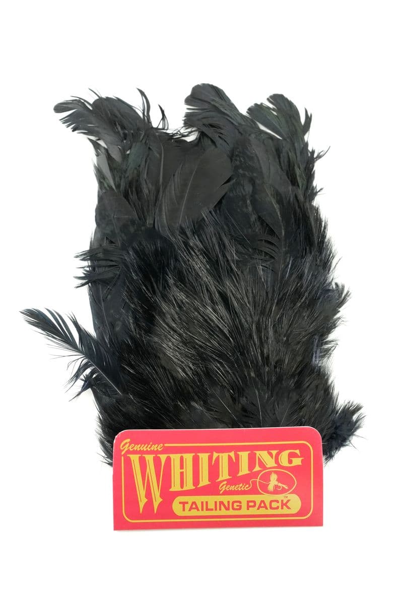 Coq de Leon Mayfly Tailing Pack Badger dyed Black view 2