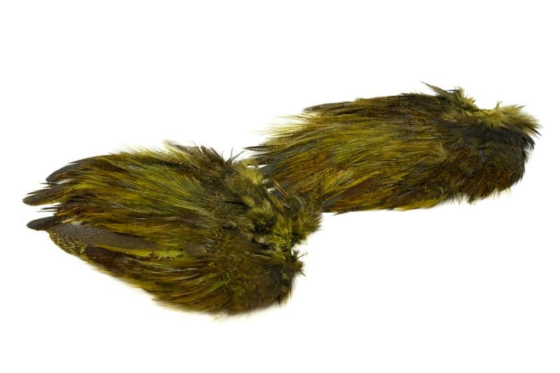 Coq de Leon Mayfly Tailing Pack Badger dyed Olive view 3