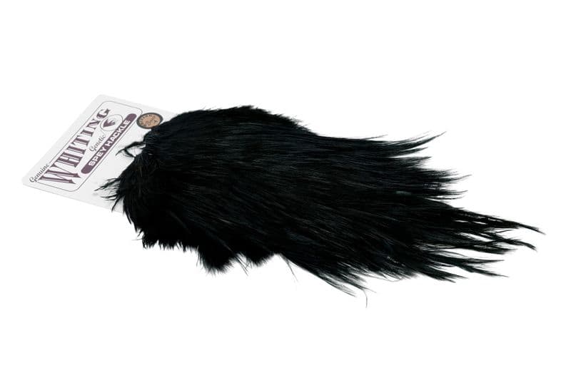Spey Hackle Rooster Saddle Bronze Black view 2