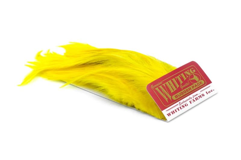 Whiting Bugger Pack White dyed Yellow view 2