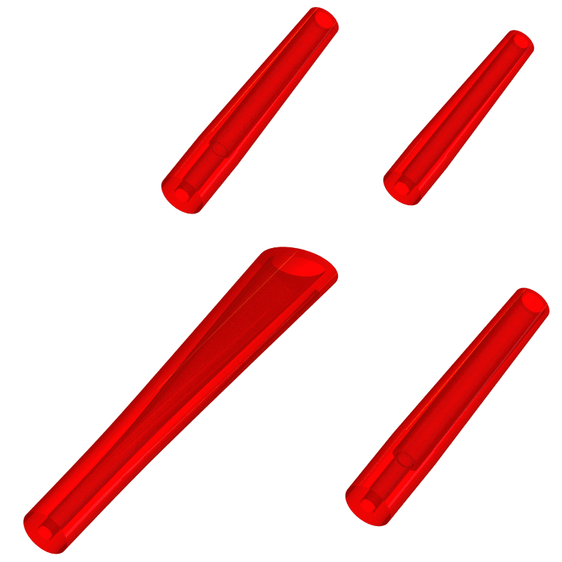 Hook Guide L (18mm) Red view 2