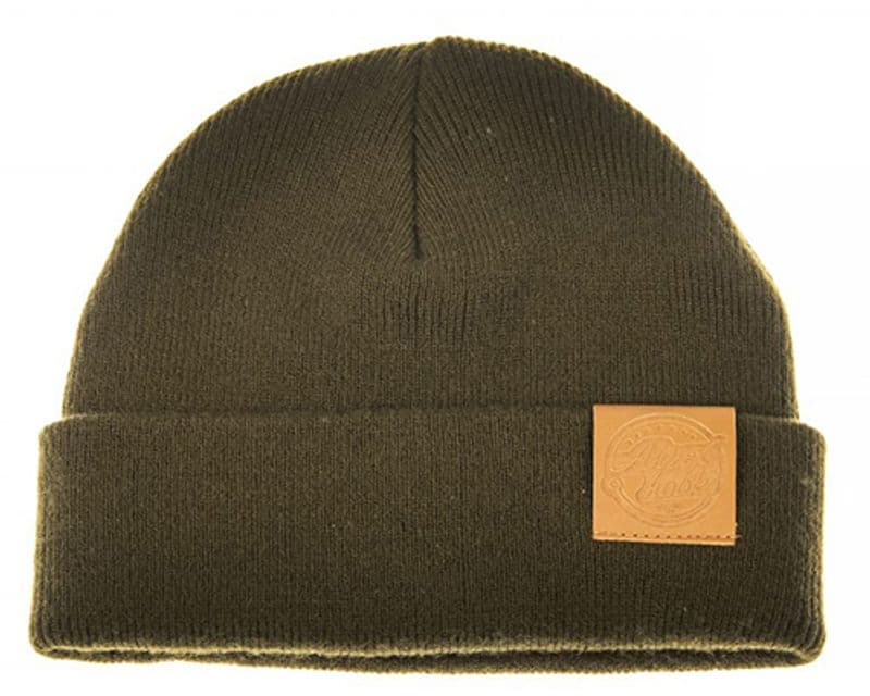 Ahrex Tight Knit Leather Patch Beanie view 1