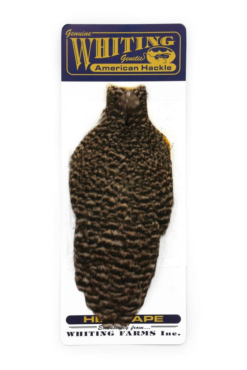 American Hen Cape Grizzly dyed Tan view 3