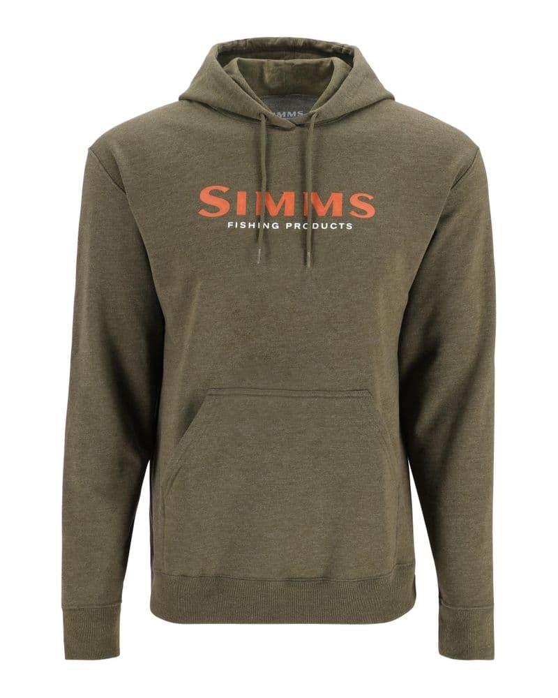 Simms Logo Hoody Military Heather view 1