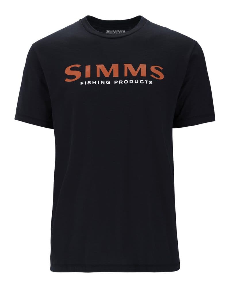 Simms Logo T-Shirt Jet Black view 1