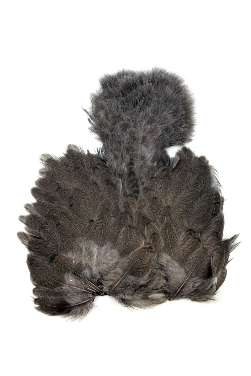 Brahma Hen SH/C Mottled Grey dyed Dark Dun view 3