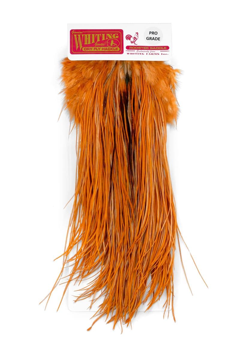 Whiting Pro Grade Saddle White dyed Golden Brown view 3
