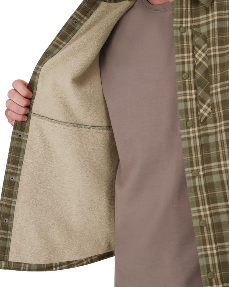 Coldweather Shacket Schooner Plaid: Loden view 1