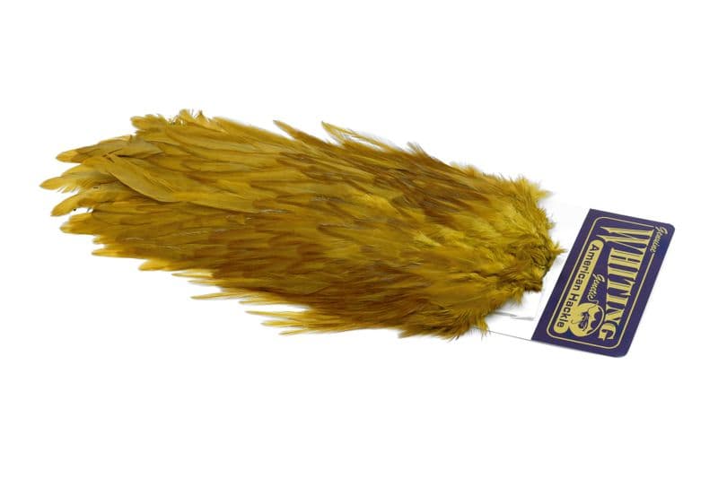 American Rooster Saddle White dyed Golden Olive view 3