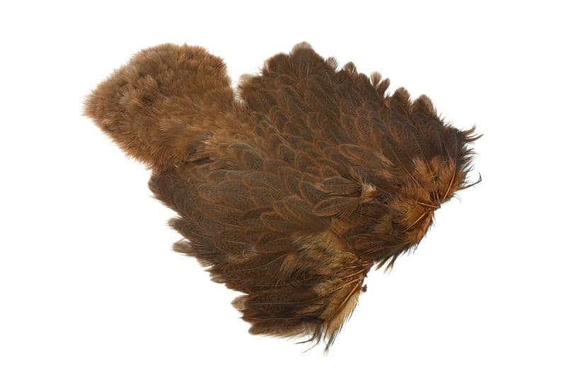 Brahma Hen SH/C Mottled Grey dyed Natural Brown view 2