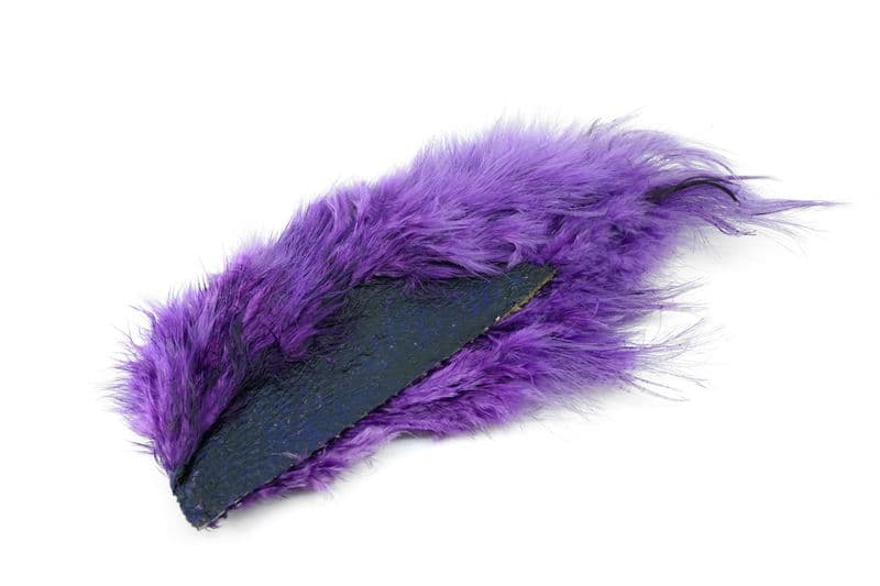 Mini Bird Fur White dyed Purple view 4