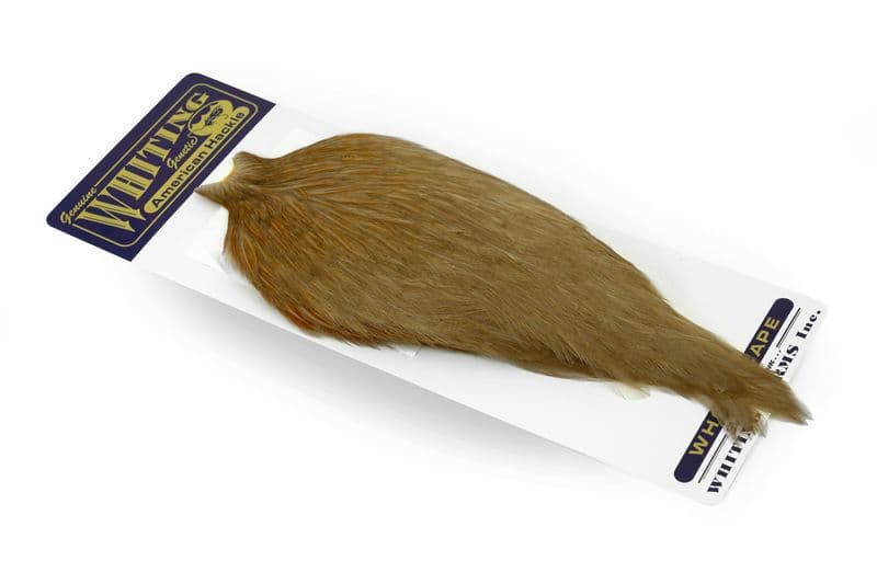 American Rooster Cape White dyed Tan view 2