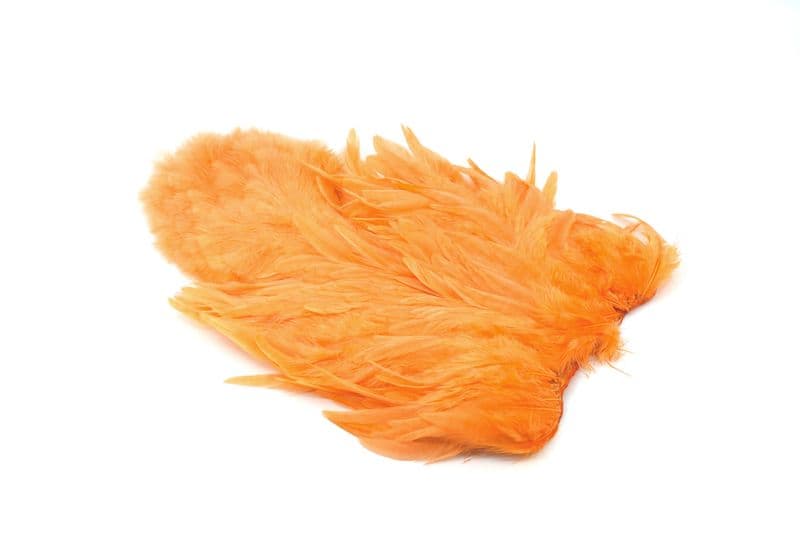 Whiting Rooster SH/C White dyed Shrimp Orange view 2