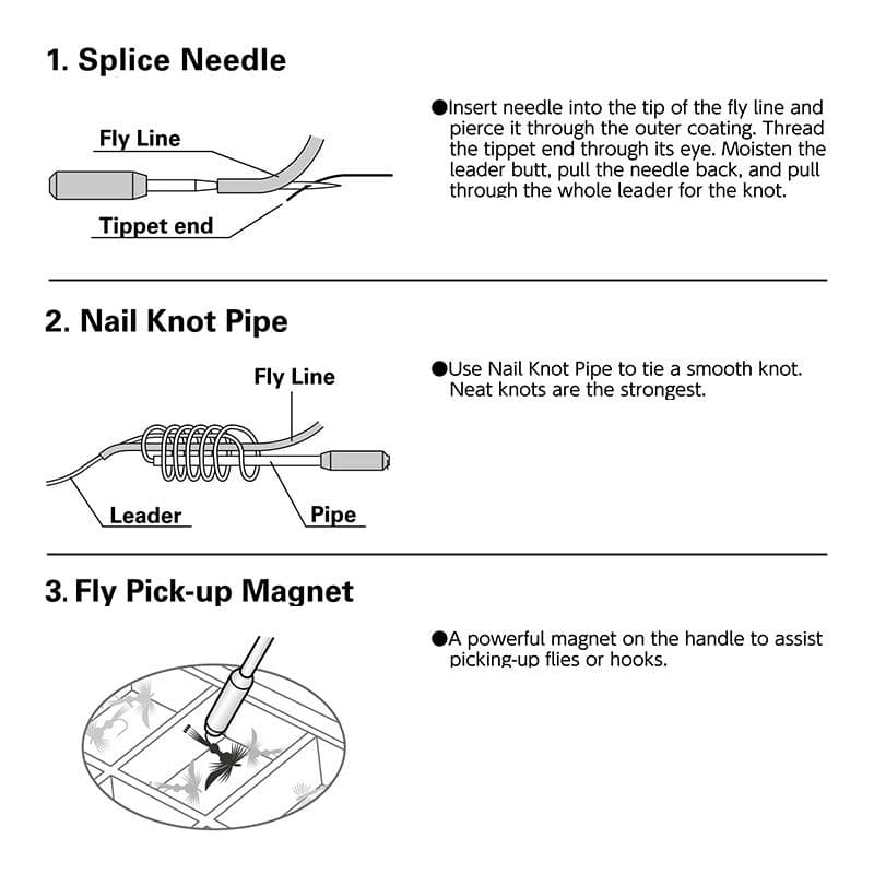 3-in-1 Nail Knot Pipe & Line Needle (CFA-11) view 3