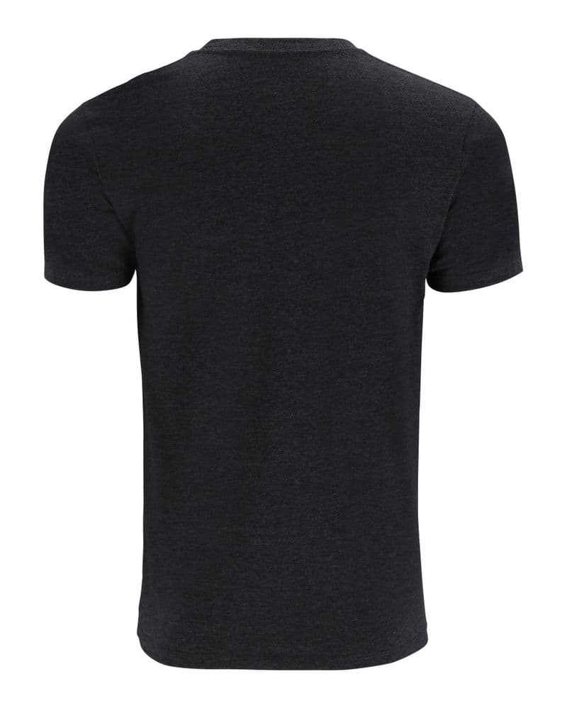 Simms Logo T-Shirt Dark Gunmetal Heather view 1