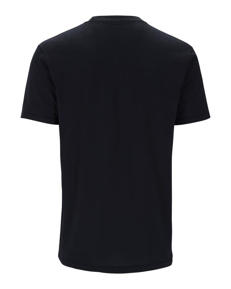 Simms Shroud Fill Logo T-Shirt Black view 2