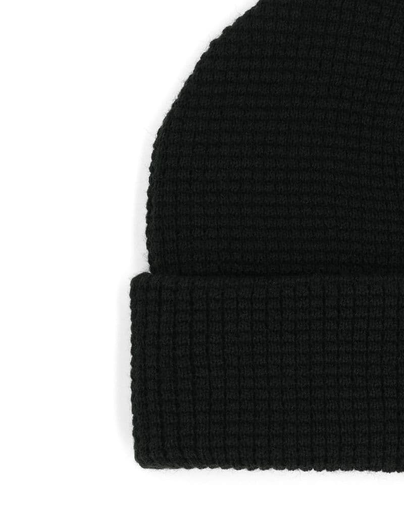 Everyday Waffle Knit Beanie Black view 1