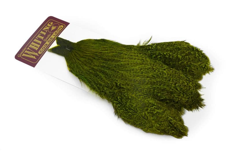 Coq de Leon Hen Cape Speckled dyed Fl. Green Chartreuse view 2