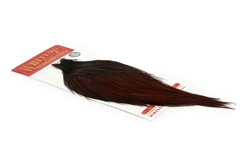 Whiting Silver Cape White dyed Coachman Brown view 2