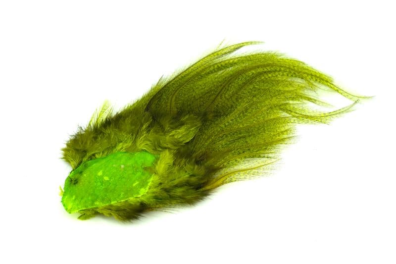 CDL Euro Nymph Tailing Pack Pardo dyed Fl Green Chartreuse view 3