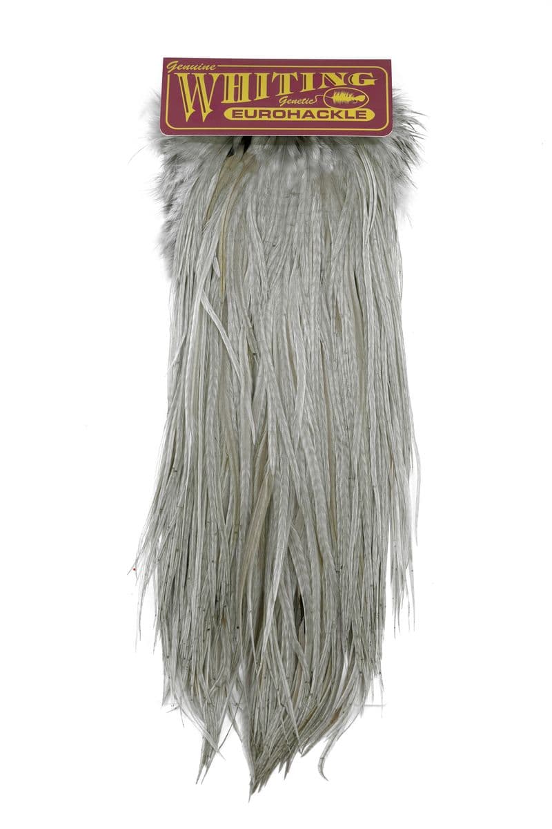 Eurohackle Saddle White dyed Medium Dun view 3