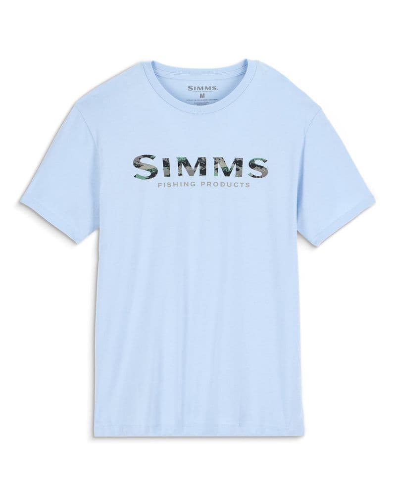 Simms Shroud Fill Logo T-Shirt Sky Blue view 1
