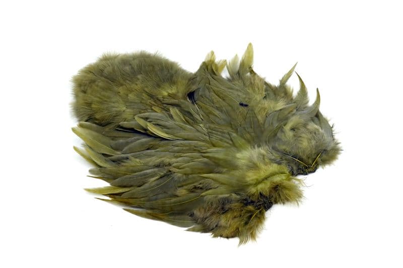 Whiting Rooster SH/C White dyed Dark Olive view 2