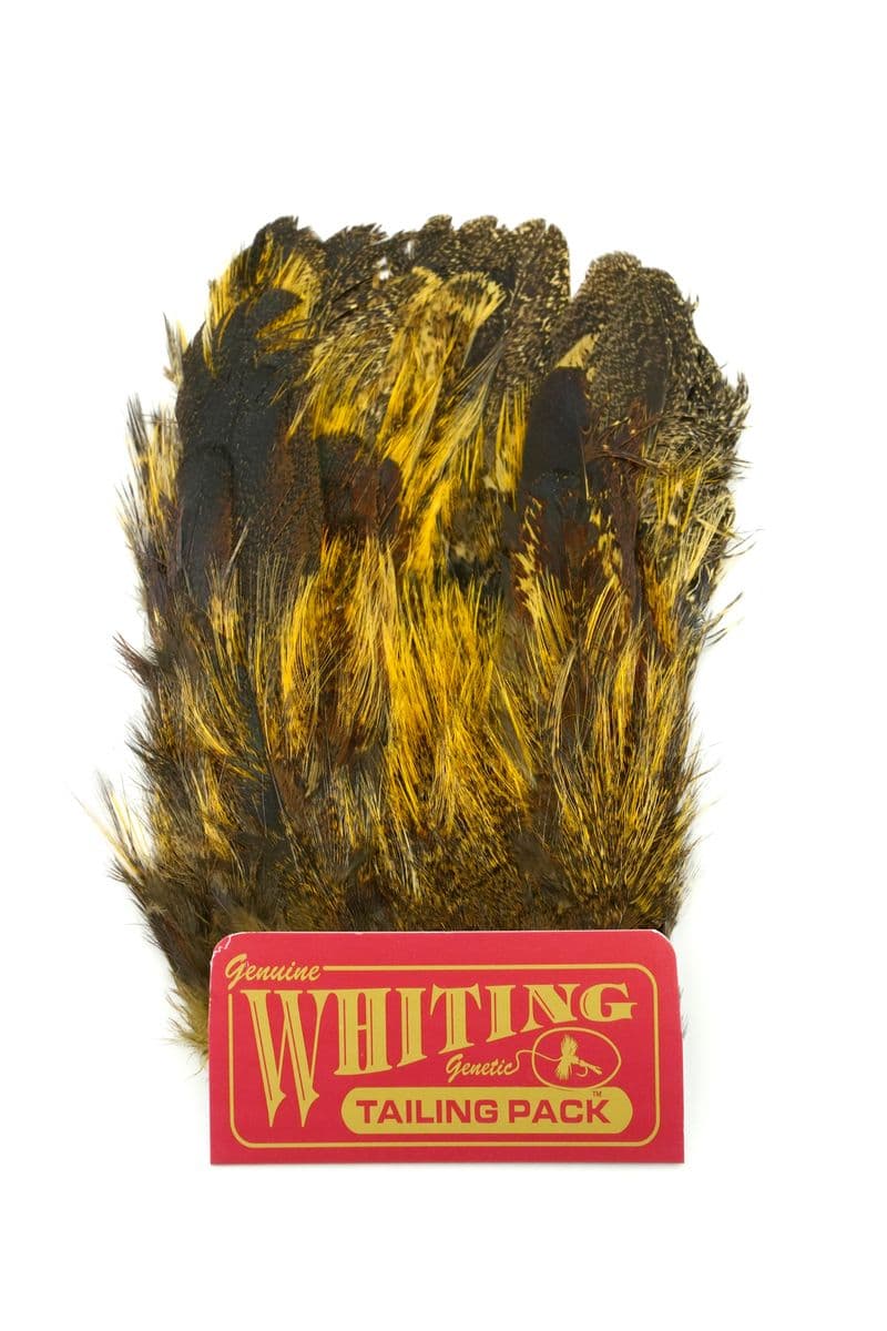 Coq de Leon Mayfly Tailing Pack Badger dyed Pale Yellow view 2