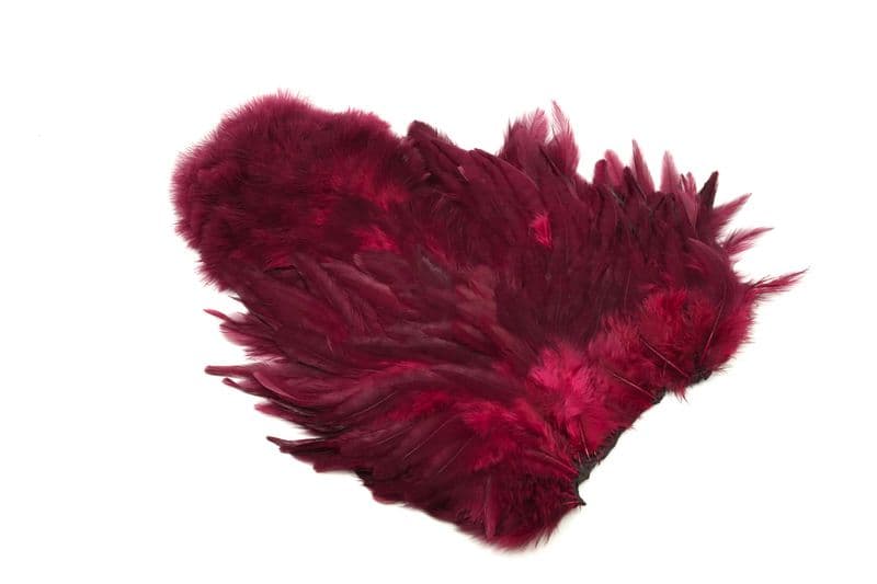 Whiting Rooster SH/C White dyed Claret view 1