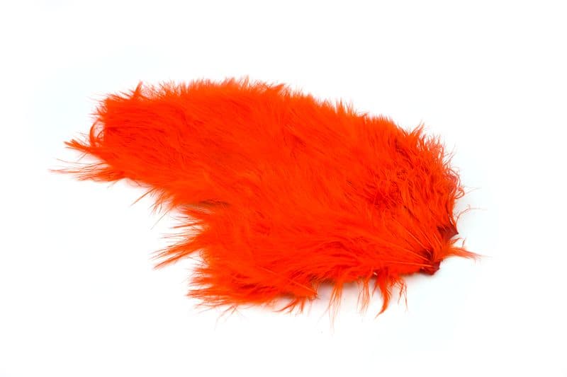 Mini Bird Fur White dyed Orange view 2