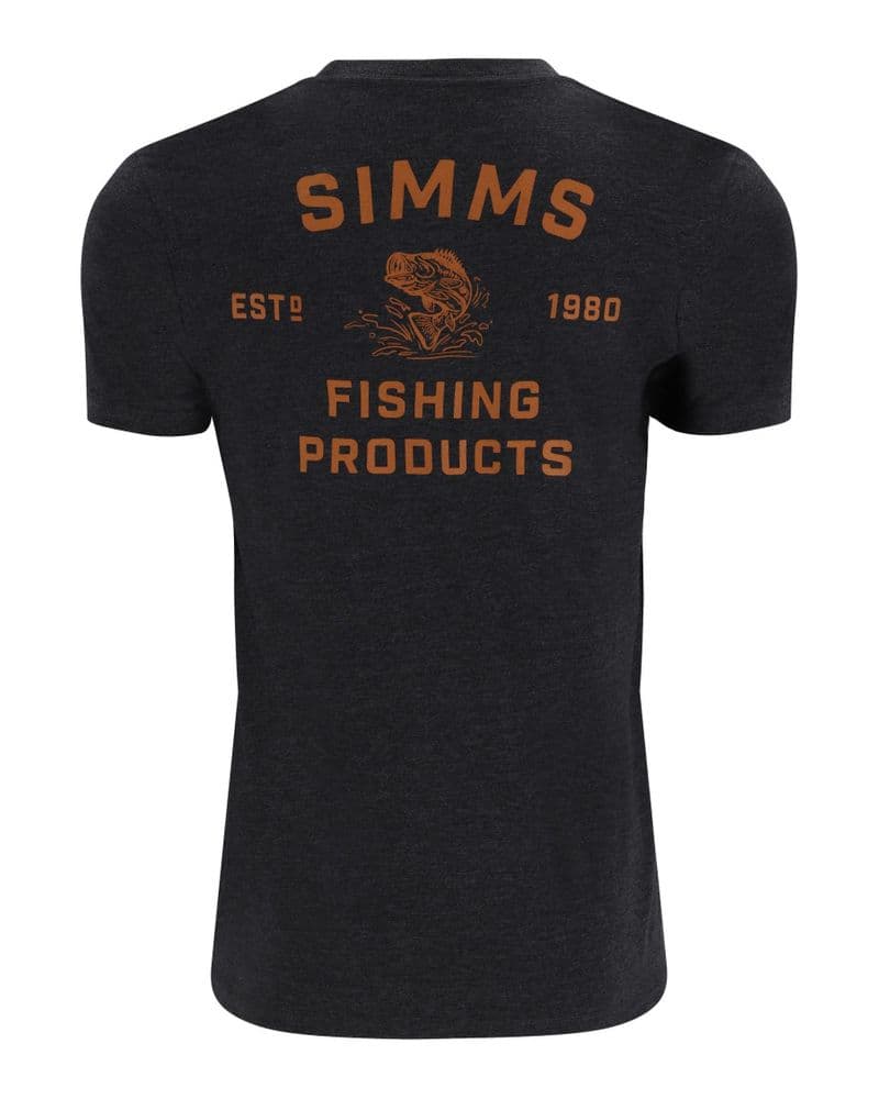 Stacked Bass T-Shirt Charcoal Heather view 2