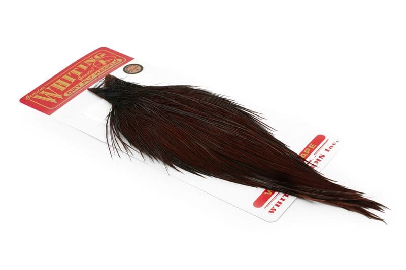 Whiting Bronze Cape White dyed Coachman Brown view 2