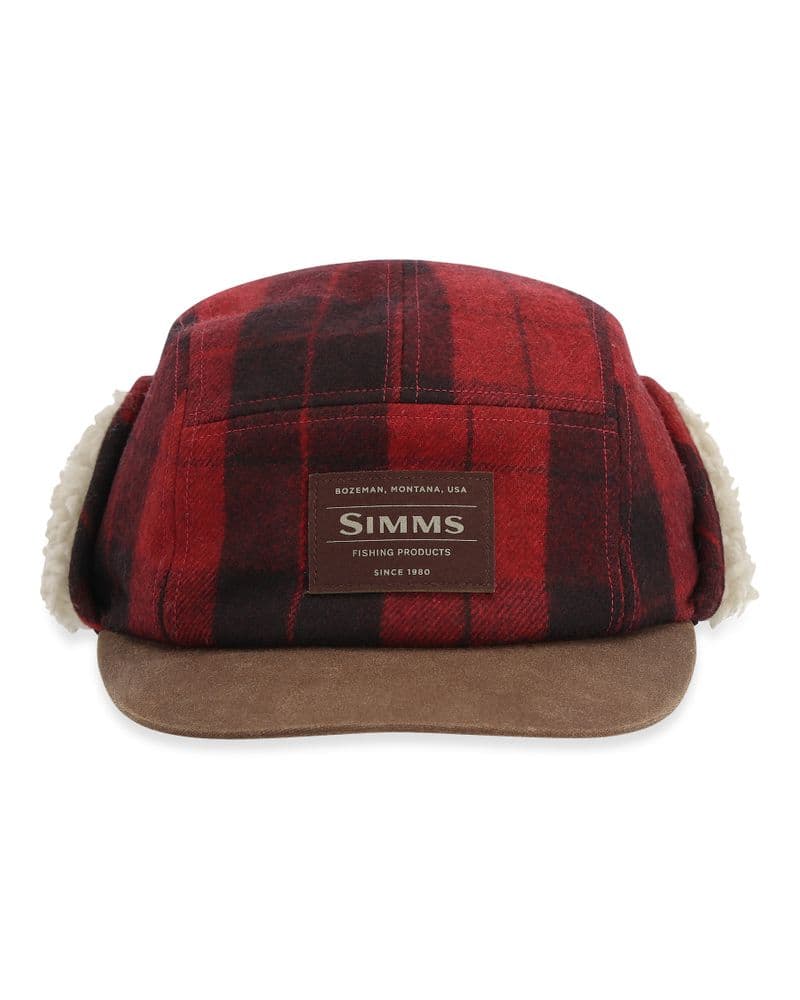 Coldweather Cap Red Buffalo Plaid view 2
