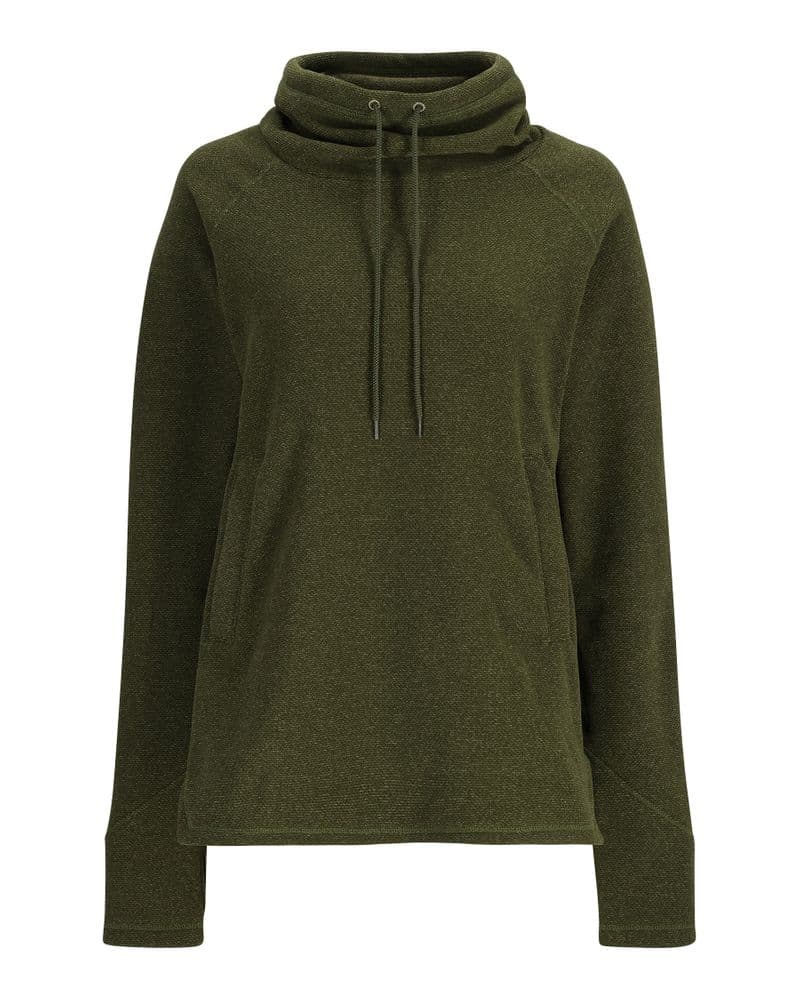 Wms Rivershed Sweater Riffle Green Heather view 1
