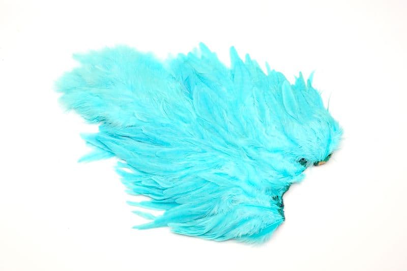 Whiting Rooster SH/C White dyed Silver Dr. Blue view 1