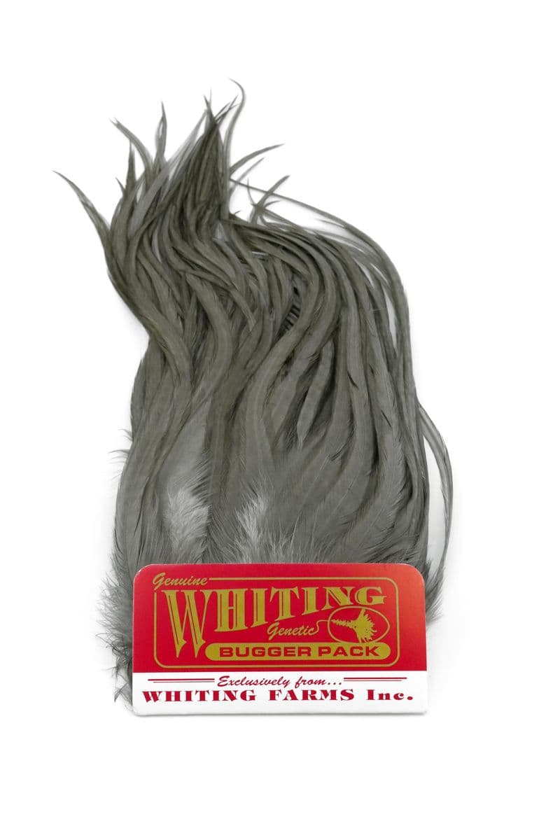 Whiting Bugger Pack White dyed Dark Dun view 3