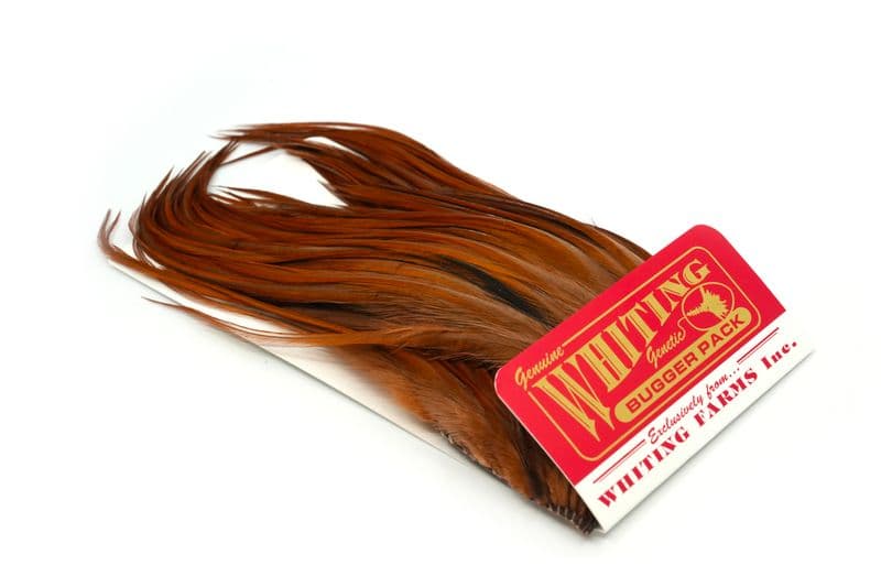 Whiting Bugger Pack White dyed Natural Brown view 2