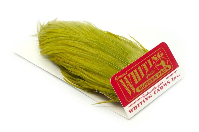 Whiting Bugger Pack White dyed Olive view 2