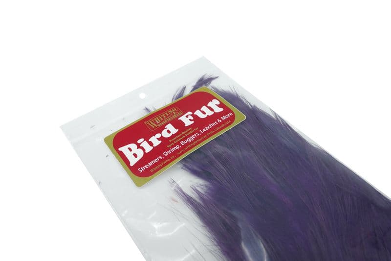 Bird Fur White dyed Purple view 4