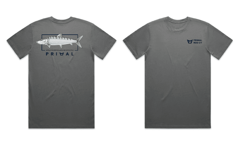 Primal Artist Tee Bonefish Steel Grey