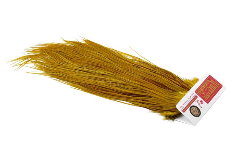 Whiting Bronze Saddle White dyed Golden Olive view 2