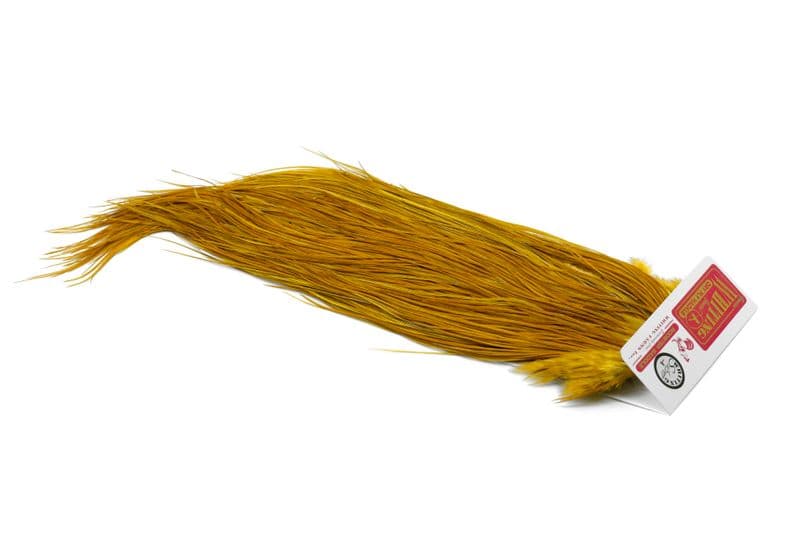 Whiting Silver Saddle White dyed Golden Olive view 2