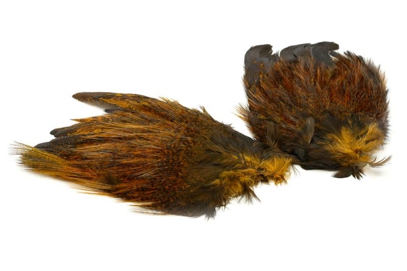 Coq de Leon Mayfly Tailing Pack Badger dyed Copper Olive view 3