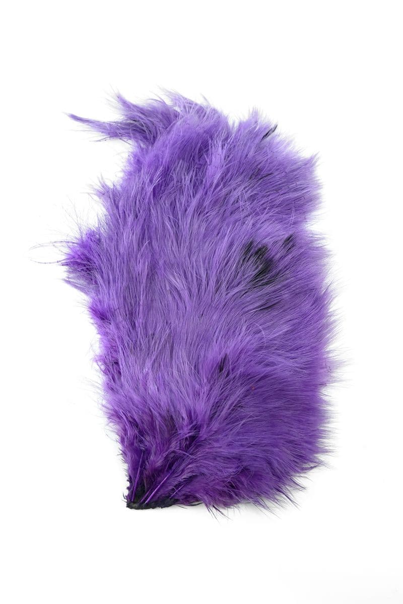 Mini Bird Fur White dyed Purple view 3