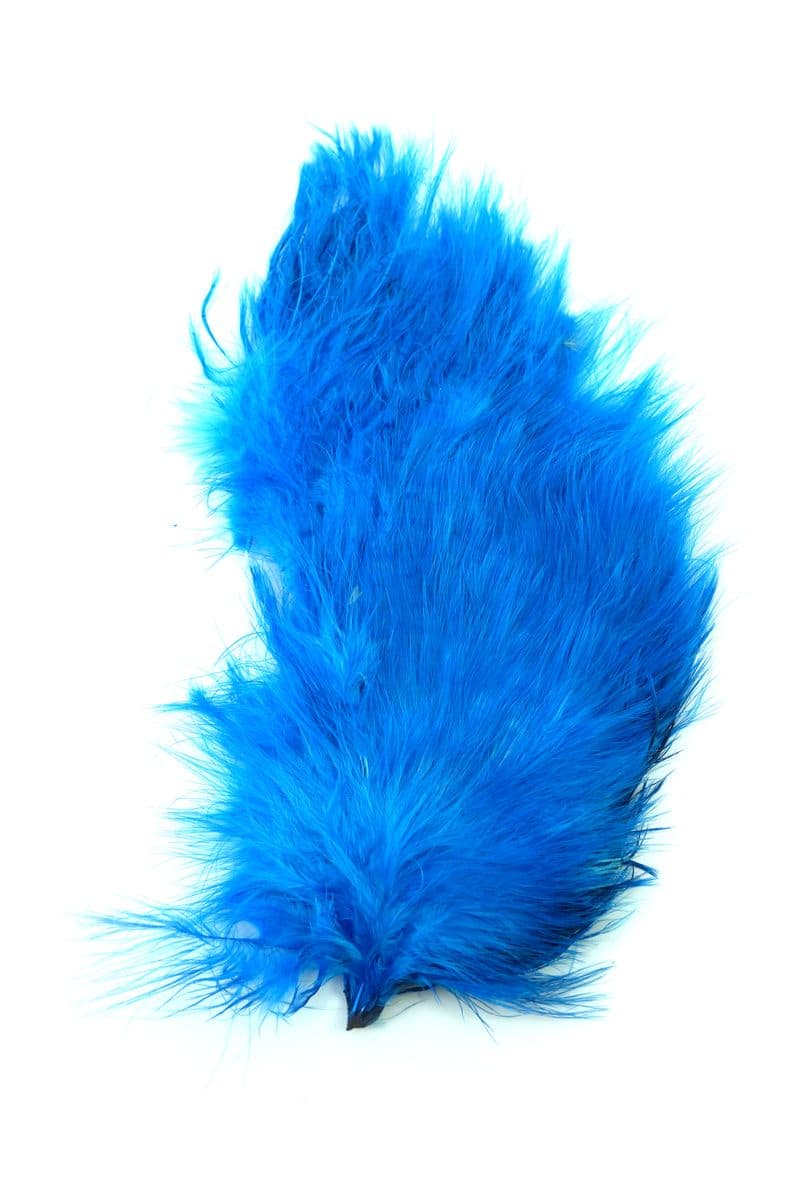 Mini Bird Fur White dyed Kingfisher Blue view 3