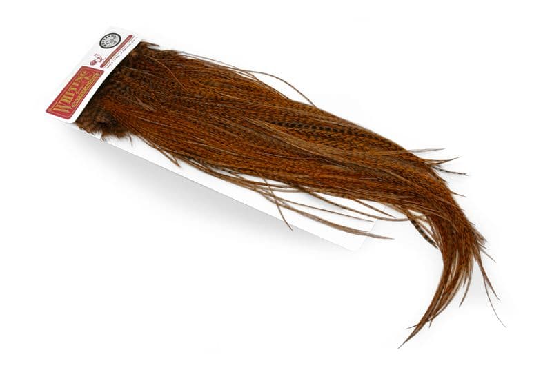 Whiting Silver Saddle Grizzly dyed Brown view 3