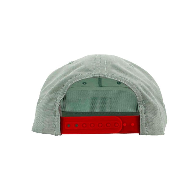 Flat Bill Rope Cap - Seafoam With Red Rope view 3